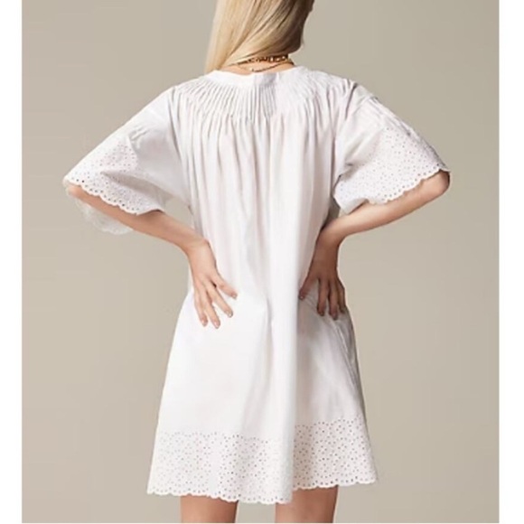 J. Crew Jolie dress in eyelet cotton poplin in Black size XS NWT CA988 - Picture 10 of 12